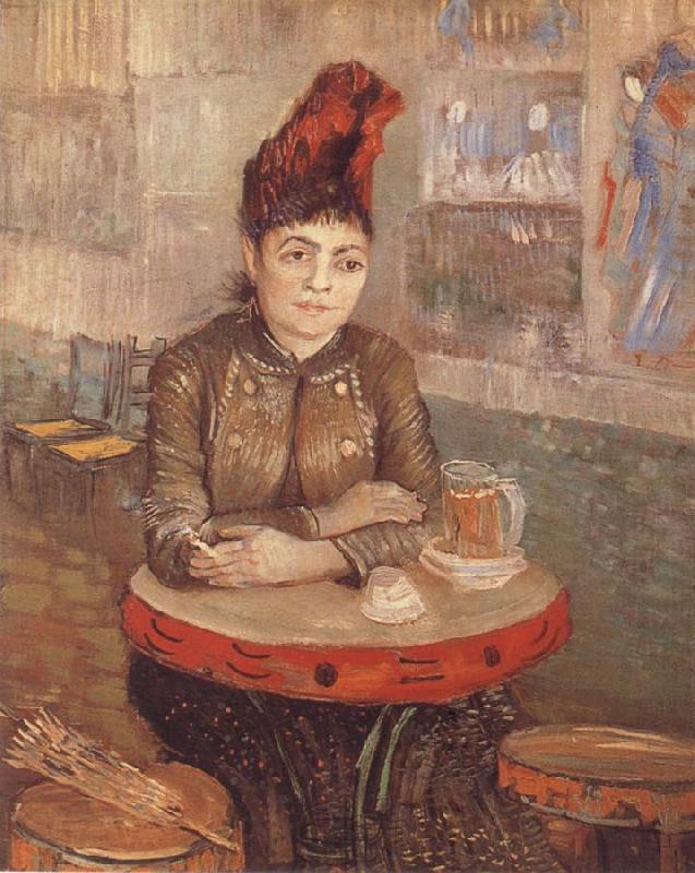 Vincent Van Gogh Agostina Segatori in the cafe you Tambourin Spain oil painting art